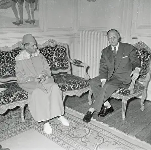 Mohamed V Prints: Sidi Ben Youssef Meeting with Andre Dubois