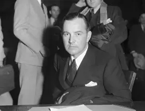 Sidney Blackmer Attending Court Hearing