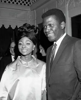 Prints of (Original Caption) At The Movies: Sidney Poitier W/Leslie Uggams