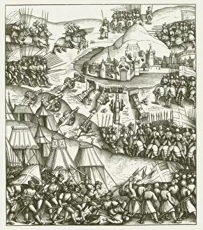Albrecht Durer (1471–1528) Gallery: Siege of a city by Maximilian I, by Albrecht DAOErer