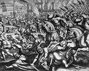 Turkish Prints: Siege of Constantinople, 1453 by Matthaeus Merian