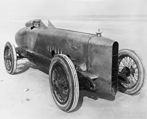 Jacksonville Prints: Sig Haugdahl Sitting in His Racing Car