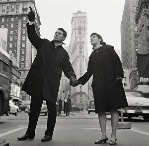 Sightseers in Manhattan