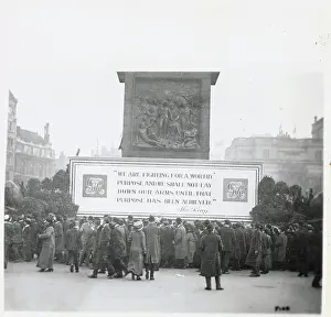 Sign in Trafalgar Square