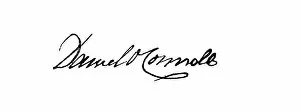 Signature of Daniel O Connell, Irish political leader in the first half of the 19th