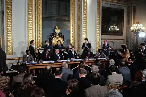 Huty35338 Prints: Signing Of Lancaster House Agreement