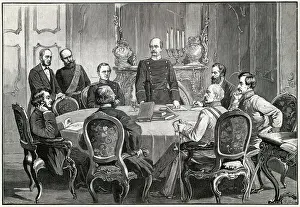 Signing the Treaty of Prague