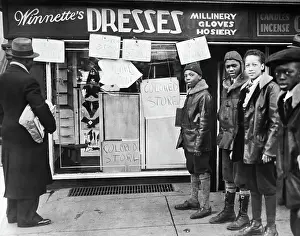 Teenage Boy Prints: Signs on Store