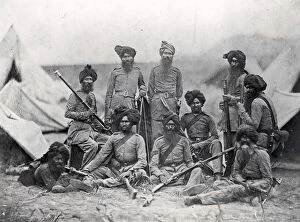 Felice Beato (1832-1909) Gallery: Sikh Soldiers