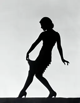 Photographic Study Prints: Silhouette of Doris Hill