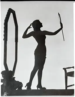 Photographic Study Prints: Silhouette of Doris Hill