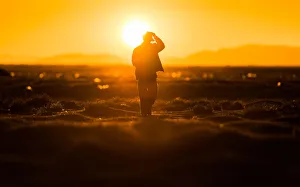 Images Dated 29th June 2012: Silhouette of man