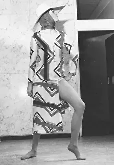 Hats Prints: Silk swim dress by designer Billy Ballo 1967
