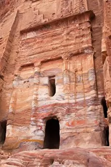 Images Dated 13th April 2016: Silk Tomb, Petra, Jordan