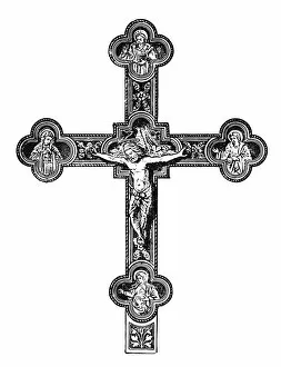 Images Dated 29th January 2016: Silver Christian cross