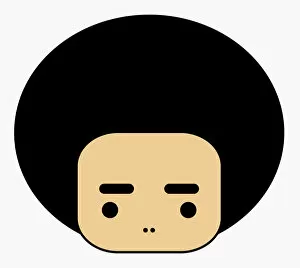 Images Dated 19th October 2010: Simple illustration of person with Afro hair