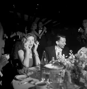 94174688lb Prints: Sinatra And Bacall