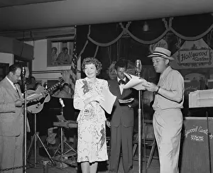Broadcasting Prints: Sinatra, Claudette Colbert, Bing Crosby