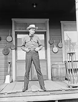 Dressed Prints: Sinatra In Cowboy Duds; Western Scene