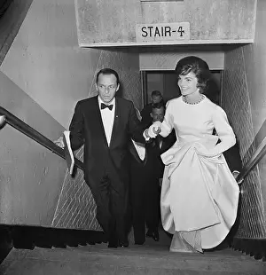 Leading Prints: Sinatra Leads Mrs. Kennedy Up Stairs