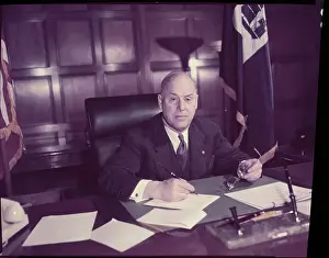 Sinclair Weeks at His Desk