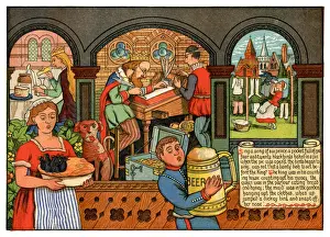 Eating Prints: Sing a Song of Sixpence - Victorian nursery rhyme illustration