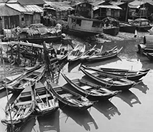 Three Lions Collection: Singapore River Boats
