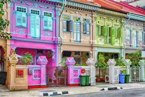 Images Dated 14th May 2018: Singapore, Shophouses on Koon Seng Road