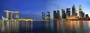 Images Dated 28th August 2010: Singapore Skyline from Esplanade Panorama