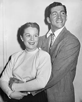 Singer and Actor Dean Martin Hugging His Wife Betty