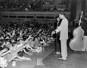 Crowds Prints: Singer and actor Ricky Nelson performs