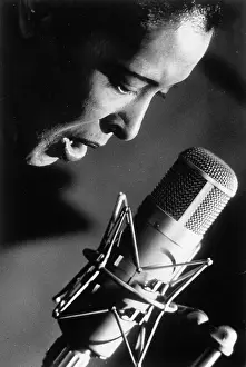 Singer Billie Holiday At The Mic