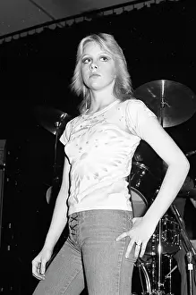Singer Cherie Currie of the rock band The Runaways