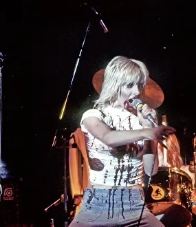 Singer Cherie Currie of the rock band The Runaways