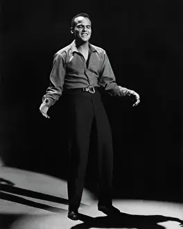 Eyes Closed Prints: Singer/Entertainer Harry Belafonte Singing