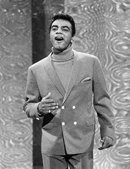 Singer Johnny Mathis on Ed Sullivan
