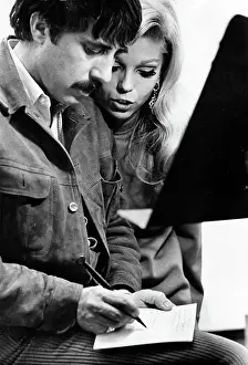 Singer Nancy Sinatra with songwriter and record producer Lee Hazelwood