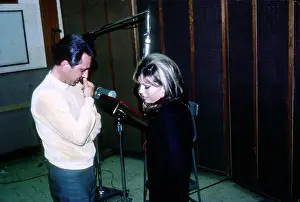 Accessory Prints: Singer Nancy Sinatra with songwriter and record producer Lee Hazlewood
