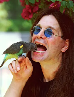Singer Ossy Osbourne at home in Beverly Hills, California