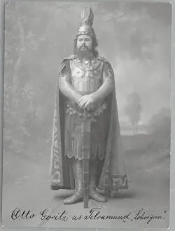 Singer Otto Goritz Posing on Set