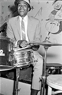 Marvin Gaye Prints: Singer Playing Drums