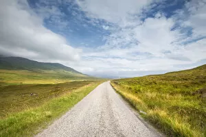 Single Track Road, Northern Highlands at Inchkinloch, Sutherland, Scotland, Great Britain, Europe