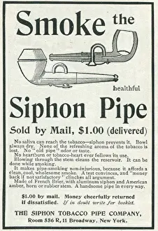 T1710655 Prints: Siphon Smoking Pipe