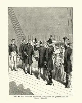 Sir Anthony Musgrave, Governor of Queensland visiting HMS Nelson