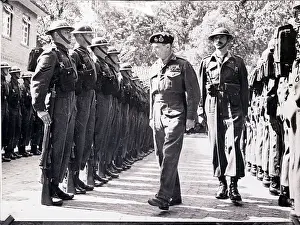 Marshal Prints: Sir Bernard Montgomery Reviews Troops