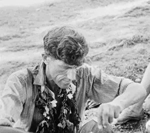 Sir Edmund Hillary Resting After Descent