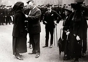 Presentation Prints: Sir Hamer Greenwood Presents Widow Medal