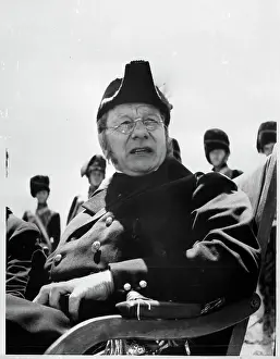 Sir John Gielgud Seated In Film