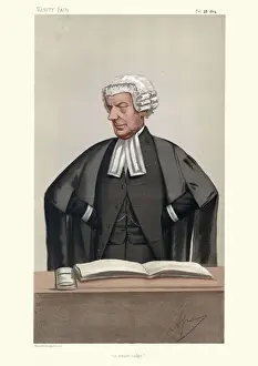 Sir John Walter Huddleston, Vanity fair caricature, Victorian criminal lawyer
