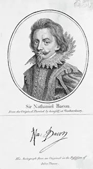 Collar Prints: Sir Nathaniel Bacon Engraving
